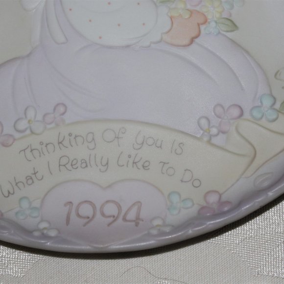 Precious Moments Mother's Day Plate | Vintage 1994 Plate | Thinking Of You - Picture 4 of 7